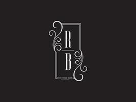 Monogram Rb r b Luxury Logo Letter Vector Icon Design