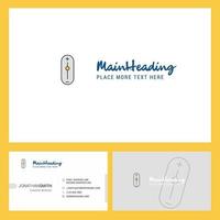 Zoom in zoom out Logo design with Tagline Front and Back Busienss Card Template Vector Creative Design