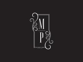 Modern MP Logo Icon, Initials Mp pm Luxury Logo Letter Design vector