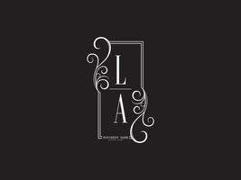 Letter LA Logo Icon, Initials La al Luxury Logo Image Design vector