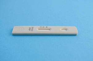 rapid laboratory COVID-19 test for detection of IgM and IgG antibodies to Novel Coronavirus, SARS-CoV-2 with positive result. Immunity against novel pathogen causing pandemics. photo