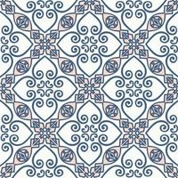 Abstract floral seamless pattern. Mosaic floral ornamental background. Muslim ornament in arab orient style with Arabic, Turkish, Indian motifs. Good for fabric, textile, background design vector