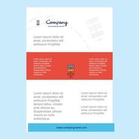 Template layout for Network comany profile annual report presentations leaflet Brochure Vector Background