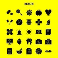 Health Solid Glyph Icon for Web Print and Mobile UXUI Kit Such as Ambulance Medical Healthcare Hospital Medical Pills Tablet Medicine Pictogram Pack Vector