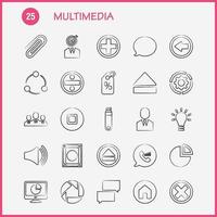 Multimedia Hand Drawn Icon for Web Print and Mobile UXUI Kit Such as Chat Communication Message Notification Chat Communication Message Notification Pictogram Pack Vector