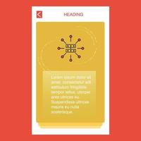 Router mobile vertical banner design design Vector