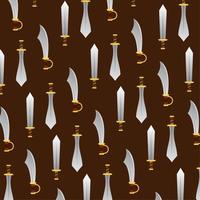 pattern background with medieval weapons icon Vector illustration