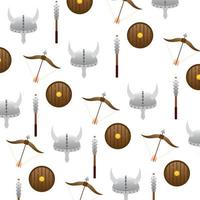 pattern background with medieval weapons icon Vector illustration