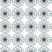 Seamless pattern of openwork snowflakes with blue hues. Vector repeat texture. Abstract background