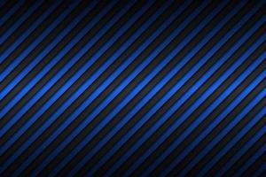 Dark blue abstract metallic background with slanting lines, blue striped pattern, parallel lines and strips, diagonal carbon fiber, vector illustration