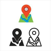 map icon. vector design for websites and apps.