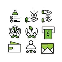 business, finance, food icon set illustration. vector design that is perfect for applications, apps, websites, banners, templates, billboards.