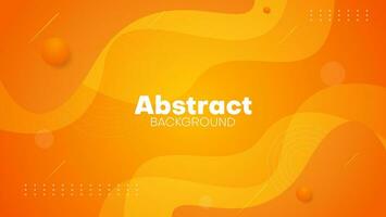 abstract orange background with wavy shapes. suitable for presentation, banner, web banner, etc . vector illustration