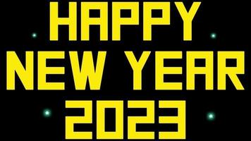 motion graphics happy new year 2023 with fireworks. video