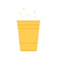 Beer cup vector. yellow beer cup. symbol. wallpaper. free space for text. vector