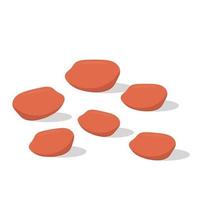 peanut vector. wallpaper. free space for text. copy space. background. peanut on white background. vector