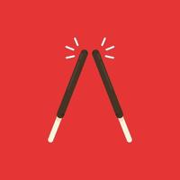 Chocolate sticks. Dipped stick. Dipped stick pattern vector. chocolate dipped cookie sticks. vector