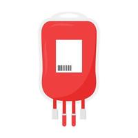 Blood bag vector. Blood bag on white background. symbol. vector