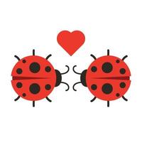 Lady bug vector. wallpaper. free space for text. copy space. blank. vector