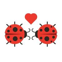 Lady bug vector. wallpaper. free space for text. copy space. blank. vector