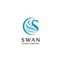 Swan Logo and Vector icon