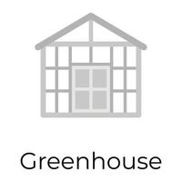 Trendy Greenhouse Concepts vector