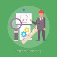 Trendy Project Planning vector