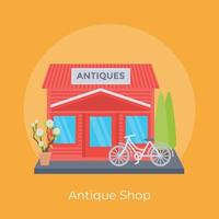 Trendy Antique Shop vector