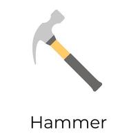 Trendy Hammer Concepts vector