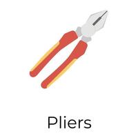 Trendy Pliers Cooncepts vector