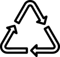 Trash icon. Recycle icon black silhouette. recycle symbol design vector