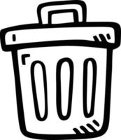 Trash icon. Recycle icon black silhouette. recycle symbol design on Vector illustration