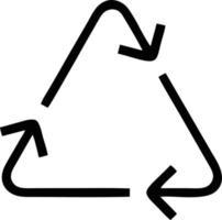 Trash icon. Recycle icon black silhouette. recycle symbol design vector