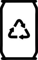 Trash icon. Recycle icon black silhouette. recycle symbol design on Vector illustration