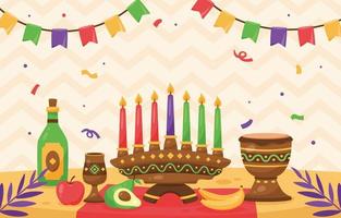 Happy Kwanzaa Background vector