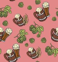 textile ornament beer seamless pattern memphis style outline line bundle set background download. vector