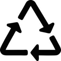 Trash icon. Recycle icon black silhouette. recycle symbol design on Vector illustration