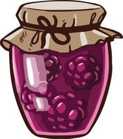 Raspberry cooking blanks. vector illustration Cartoon style.