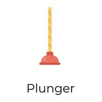 Trendy Plunger Concepts vector