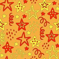 Festive seamless pattern with stars vector