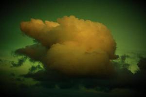 Soft cumulus cloud formation photo