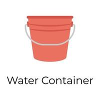 Trendy Water Container vector