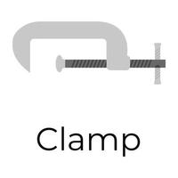 Trendy Clamp Concepts vector