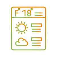 icono de vector de pronóstico