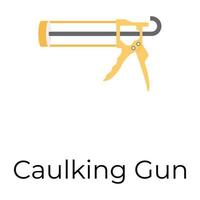 Trendy Caulking Gun vector