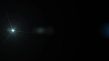 Lens flare, Optical lens flare effect, overlay light effect, Glowing Light on black.4K video