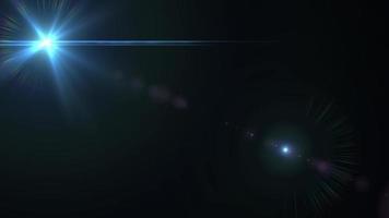 Lens flare, Optical lens flare effect, overlay light effect, Glowing Light on black.4K video