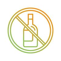 No Alcohol Vector Icon