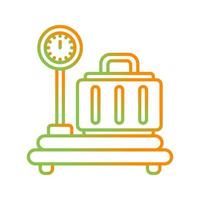 Luggage Scale Vector Icon