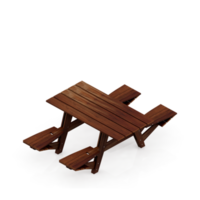 renderização 3d de mesa isométrica png